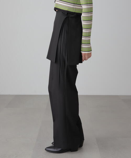 FREE'S MART（フリーズマート）の「◆ミニラップスカートレイヤードパンツ（その他パンツ・レディース・ブラック/グレー・SMALL/MEDIUM）」の14枚目の写真