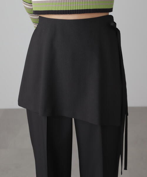 FREE'S MART（フリーズマート）の「◆ミニラップスカートレイヤードパンツ（その他パンツ・レディース・ブラック/グレー・SMALL/MEDIUM）」の17枚目の写真