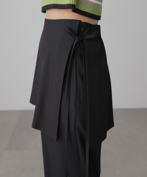 FREE'S MART（フリーズマート）の「◆ミニラップスカートレイヤードパンツ（その他パンツ・レディース・ブラック/グレー・SMALL/MEDIUM）」の18枚目の写真