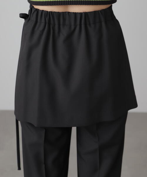 FREE'S MART（フリーズマート）の「◆ミニラップスカートレイヤードパンツ（その他パンツ・レディース・ブラック/グレー・SMALL/MEDIUM）」の20枚目の写真