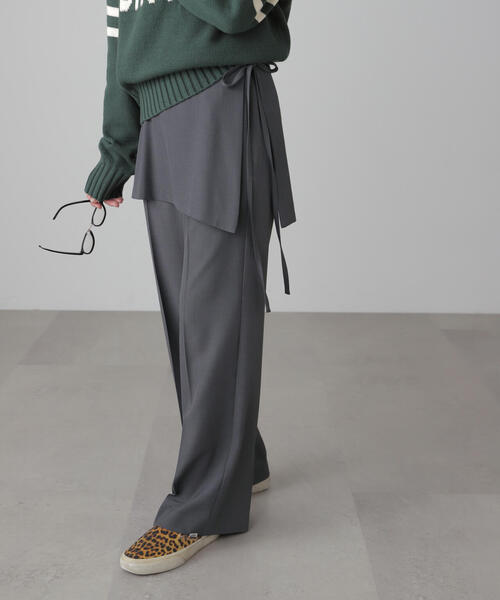 FREE'S MART（フリーズマート）の「◆ミニラップスカートレイヤードパンツ（その他パンツ・レディース・ブラック/グレー・SMALL/MEDIUM）」の22枚目の写真