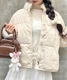 ダウンジャケット/コート（ピンク/桃色系・花柄・ボタニカル柄