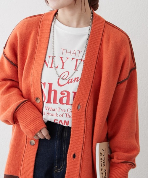 continuer de NICE CLAUP(コンティニューデナイスクラップ)の「バイカラーリバーシブルカーデ(カーディガン/ボレロ・レディース・グレー/ブルー/グリーン/ブラウン/ベージュ・FREE)」の4枚目の写真