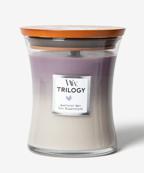WOODWICK(ウッドウィック)の「WoodWick TRILOGY JAR HOURGLASS MEDIUM ウッドウィック キャンドル トリロジー M(キャンドル・レディース・その他1/マルチ/その他2/その他3/その他4/カラフル/ホワイト系1・FREE)」の1枚目の写真