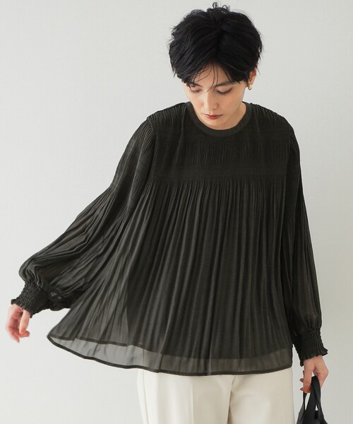 セール】マジョリカブリーツブラウス【洗濯機洗い可】（シャツ