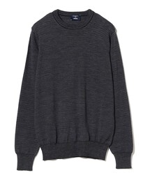 MORGANO | 【別注】MORGANO / 12ゲージ ミニボーダー クルーネックニット(ニット/セーター)