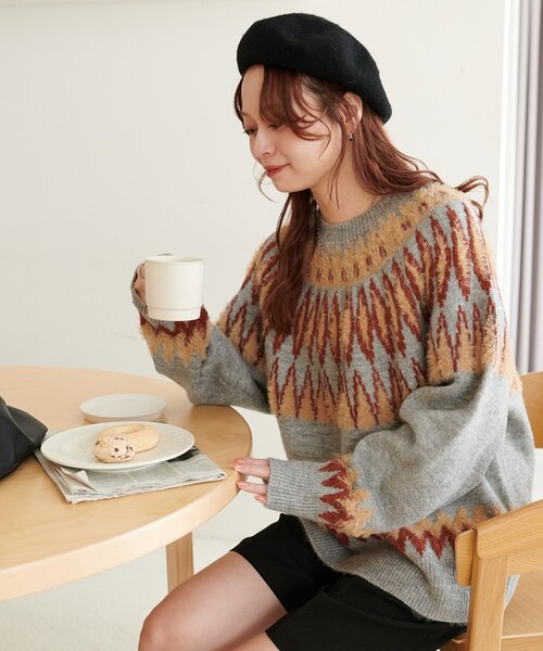 完売品　SYSORUS × akko3839 ティアードニットプルオーバー ニット | SYSORUS
