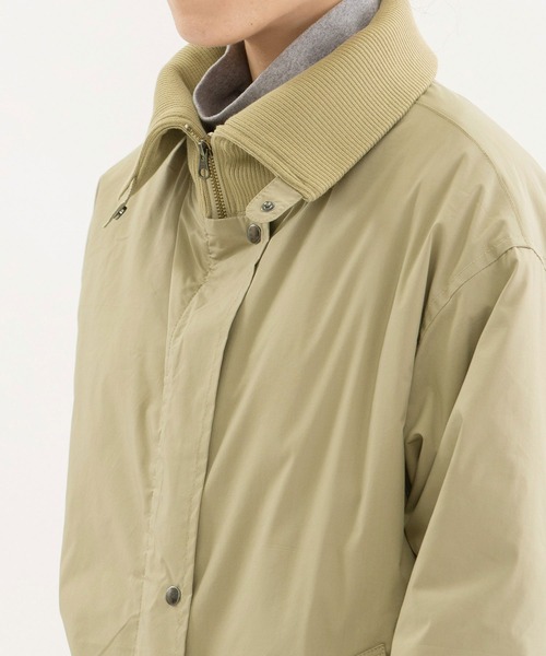 【セール】リブ衿ロングコート（その他アウター）｜nop de nod（ノップドゥノッド）