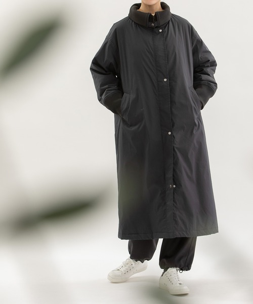 【セール】リブ衿ロングコート（その他アウター）｜nop de nod（ノップドゥノッド）