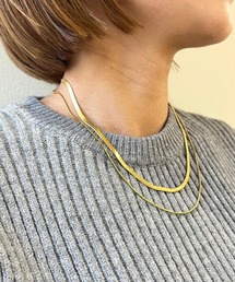 enn.（エン）の「スネークチェーン2連 ネックレス（ネックレス）」