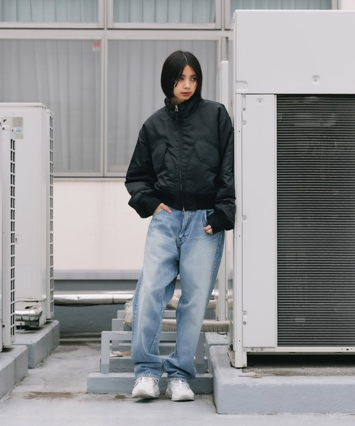 KIFFE（キッフェ）の「KIFFE/キッフェ MILITARY STAND COLLAR JACKET ミリタリースタンドカラージャケット（ミリタリージャケット・レディース・オリーブ/ブラック・FREE）」の8枚目の写真