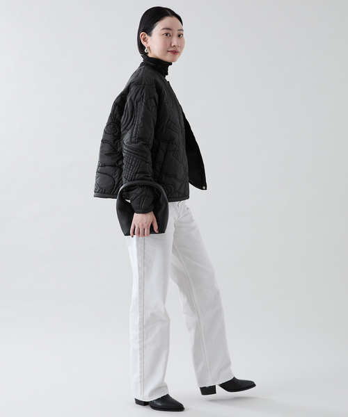 manipuri（マニプリ）の「manipuri（マニプリ） クルージャケット 014341106（ブルゾン・レディース・ブラック/ホワイト・FREE）」の6枚目の写真