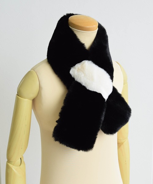 バイカラーファーティペット（マフラー）｜utatane（ウタタネ