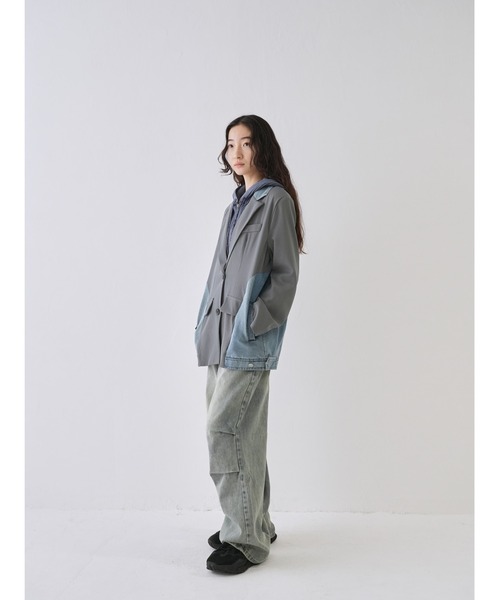 yumi ZOZOTOWNデニムジャケットネイビー【INTER FACTORY】 セール】hyoma - リジットデニムジャケット - made in
