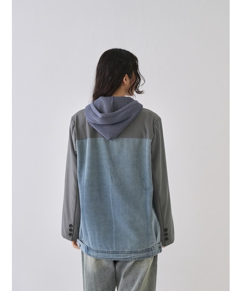 yumi ZOZOTOWNデニムジャケットネイビー【INTER FACTORY】 rinka. - デニムジャケット made in INTER FACTORY（デニム