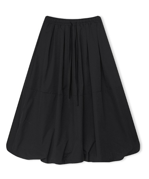 COCOMOMO(ココモモ)の「ふんわり ボリューム バルーンスカート ロング丈(スカート・レディース・グリーン/ダークグレー/ブラック・M/L)」の7枚目の写真
