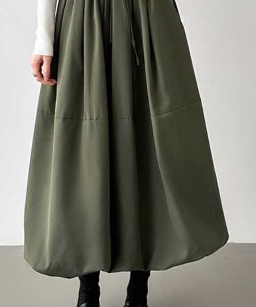 セール】ふんわり ボリューム バルーンスカート ロング丈（スカート