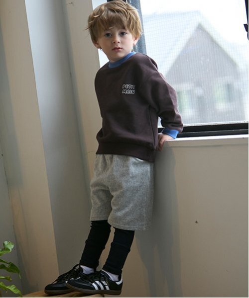 petit main(プティマイン)の「【GOODPRICE】配色裏起毛トレーナー(スウェット・キッズ・ブルー/ダークブラウン/ライトグリーン/ホワイト系その他・80cm/90cm/100cm/110cm/120cm/130cm)」の7枚目の写真