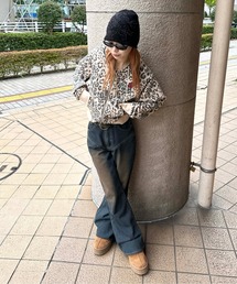 sedacle フェイクファークロップドジップパーカー セール】フェイクファークロップドジップパーカー【SETUP着用