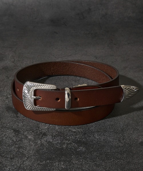 DOUBLE RL ダークブラウン ベルト Double RL(RRL) Thunderbird Buckle Belt ダブルアールエル