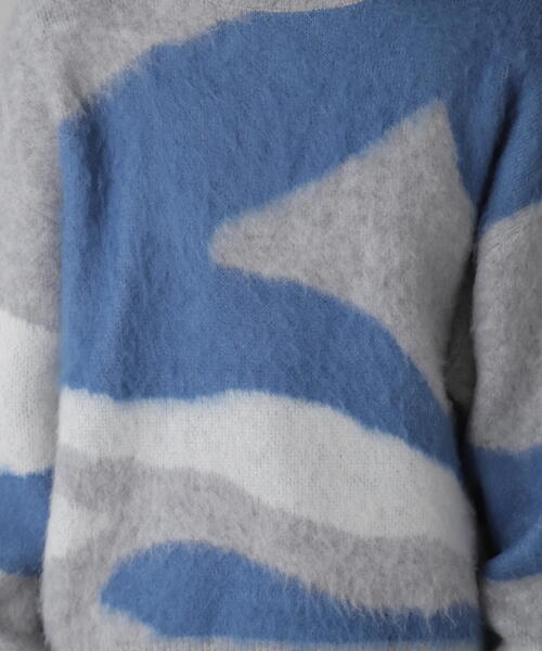 FREE'S MART(フリーズマート)の「◇起毛ニュアンス柄ニット(ニット/セーター・レディース・ホワイト/グレー/ブラウン・FREE)」の13枚目の写真