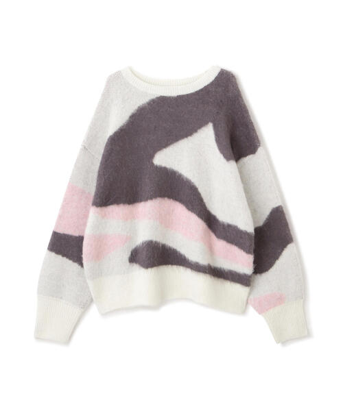 FREE'S MART(フリーズマート)の「◇起毛ニュアンス柄ニット(ニット/セーター・レディース・ホワイト/グレー/ブラウン・FREE)」の15枚目の写真