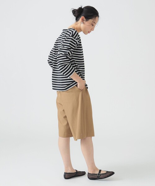 B:MING by BEAMS（ビーミングバイビームス）の「ボーダー ロングスリーブ Tシャツ（Tシャツ/カットソー・レディース・ピンク/ブラック/オフホワイト/サックスブルー・ONE SIZE）」の14枚目の写真