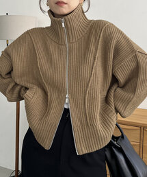 CAPRICIEUX LE'MAGE | リンキングZIPニット(カーディガン/ボレロ)