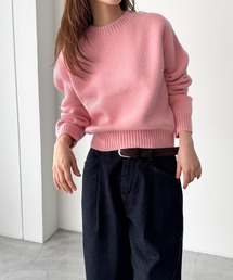 CANAL JEAN | El mar　切り替えコンパクトクルーニット(ニット/セーター)