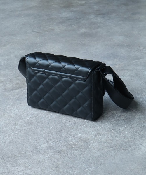 welise(ウェライズ)の「【welise/ウェライズ】アーティフィシャルスキン オールキルティング ショルダーバッグ/合成皮革(ショルダーバッグ・メンズ・ブラック/ホワイト/ライトグリーン・FREE)」の16枚目の写真