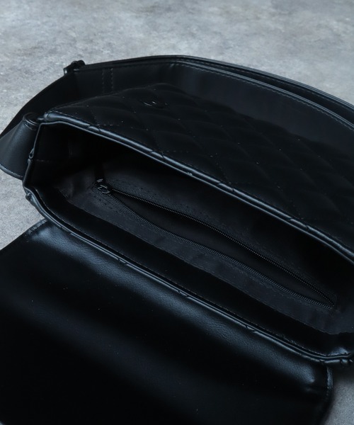 welise(ウェライズ)の「【welise/ウェライズ】アーティフィシャルスキン オールキルティング ショルダーバッグ/合成皮革(ショルダーバッグ・メンズ・ブラック/ホワイト/ライトグリーン・FREE)」の17枚目の写真