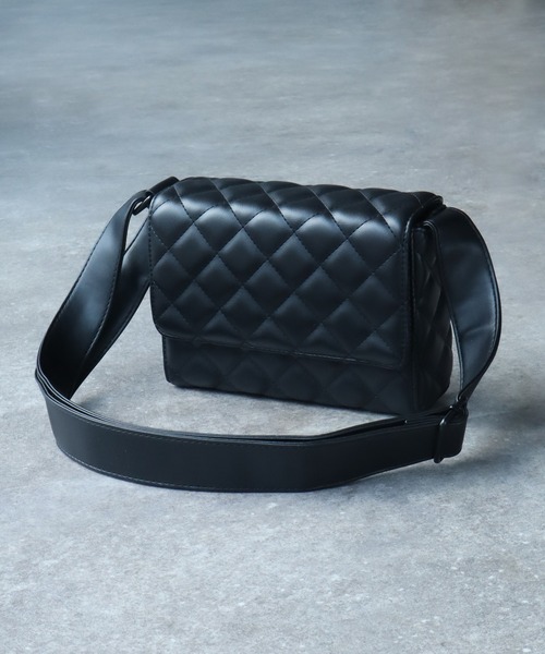 welise(ウェライズ)の「【welise/ウェライズ】アーティフィシャルスキン オールキルティング ショルダーバッグ/合成皮革(ショルダーバッグ・メンズ・ブラック/ホワイト/ライトグリーン・FREE)」の10枚目の写真