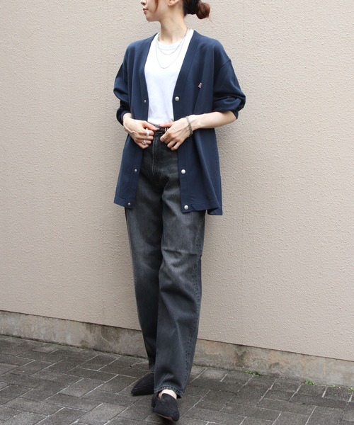 DANTON（ダントン）の「DANTON/ダントン　 Vネックカーディガン　V-NECK CARDIGAN　DT-C0406 CIN（カーディガン/ボレロ・レディース・チャコールグレー/ナチュラル/トップグレー/ネイビー・38/40/42）」の19枚目の写真