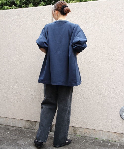 DANTON（ダントン）の「DANTON/ダントン　 Vネックカーディガン　V-NECK CARDIGAN　DT-C0406 CIN（カーディガン/ボレロ・レディース・チャコールグレー/ナチュラル/トップグレー/ネイビー・38/40/42）」の21枚目の写真
