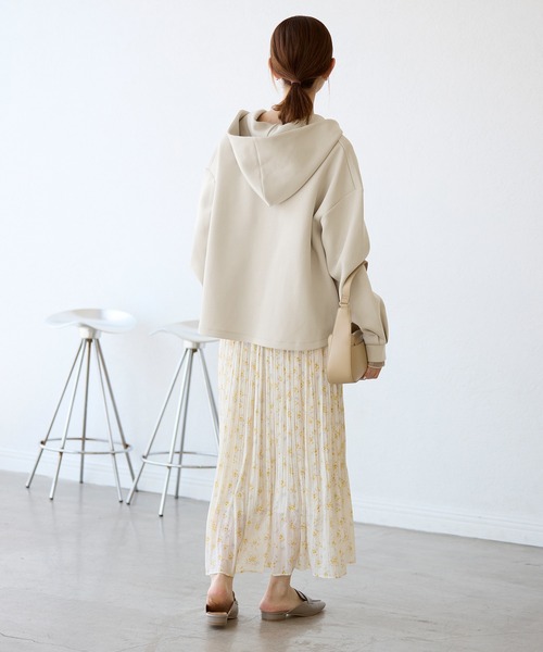 ROPE' PICNIC（ロペピクニック）の「近赤外線防止/ダンボールWジップフーディー（パーカー・レディース・ブラック/オフホワイト/グレー系その他・38）」の17枚目の写真