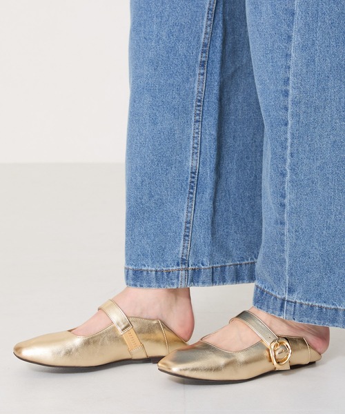 WA ORiental TRaffic(ダブルエーオリエンタルトラフィック)の「柔らかストラップフラットパンプス 52104(パンプス・レディース・ブラック/ベージュ/ゴールド・40/38/39/41/42/43/35/36/37/34/33)」の22枚目の写真