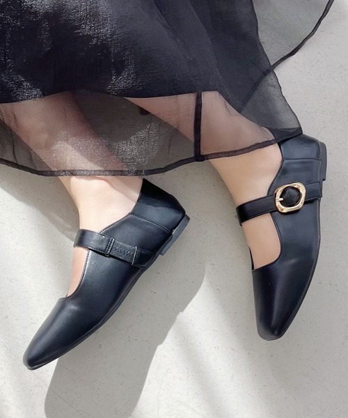 柔らかストラップフラットパンプス 52104（パンプス）｜WA ORiental