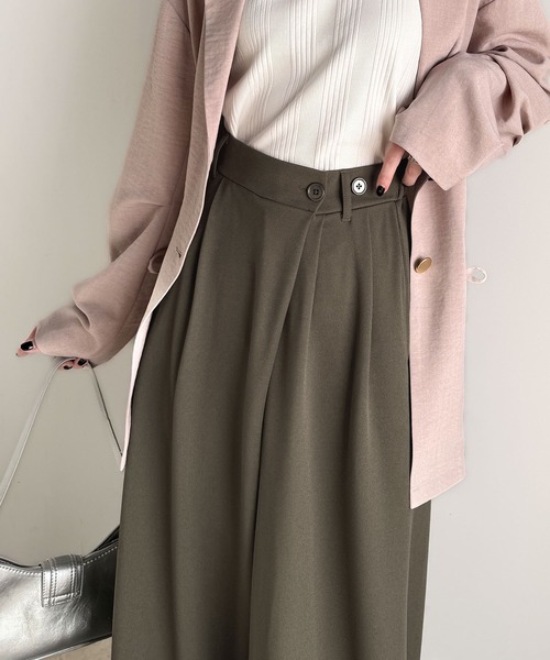 classicalelf(クラシカルエルフ)の「今季トレンドの抜け感がほどよい♪カットジョーゼットワイドラップパンツ(その他パンツ・レディース・ブラック/アイボリー/ベージュ/チャコール・LARGE/MEDIUM/SMALL/X-LARGE)」の21枚目の写真