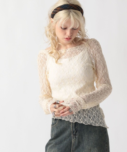 FOREVER 21（フォーエバー トゥエンティーワン）の「【2025SS】アソートシアー2WAYショルダートップス（Tシャツ/カットソー・レディース・グレー/オフホワイト/カーキ/ブラック・MEDIUM/SMALL）」の2枚目の写真