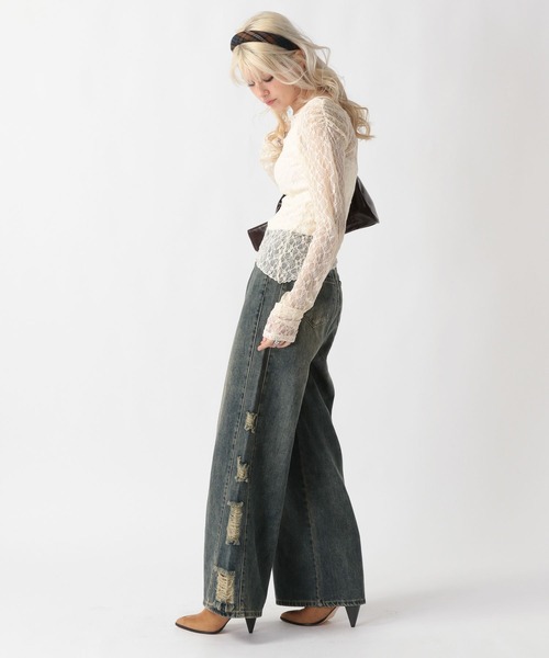 FOREVER 21（フォーエバー トゥエンティーワン）の「【2025SS】アソートシアー2WAYショルダートップス（Tシャツ/カットソー・レディース・グレー/オフホワイト/カーキ/ブラック・MEDIUM/SMALL）」の6枚目の写真