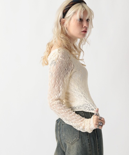 FOREVER 21（フォーエバー トゥエンティーワン）の「【2025SS】アソートシアー2WAYショルダートップス（Tシャツ/カットソー・レディース・グレー/オフホワイト/カーキ/ブラック・MEDIUM/SMALL）」の8枚目の写真