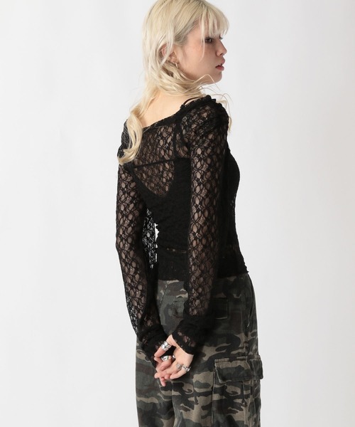 FOREVER 21（フォーエバー トゥエンティーワン）の「【2025SS】アソートシアー2WAYショルダートップス（Tシャツ/カットソー・レディース・グレー/オフホワイト/カーキ/ブラック・MEDIUM/SMALL）」の14枚目の写真