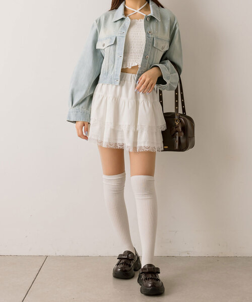 OLIVE des OLIVE（オリーブデオリーブ）の「裾レースティアード