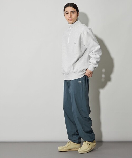 CITEN(シテン)の「<CITEN>ヒュージリバースハーフジップスウェット(スウェット・メンズ・ライトグレー/ライム/ベージュ・S/M/L)」の8枚目の写真