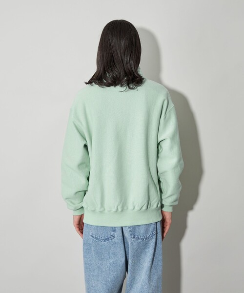 CITEN(シテン)の「<CITEN>ヒュージリバースハーフジップスウェット(スウェット・メンズ・ライトグレー/ライム/ベージュ・S/M/L)」の15枚目の写真