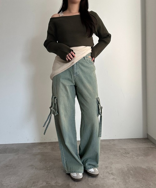 apres jour mignon(アプレジュールミニョン)の「アシメタンク×リブニットセット【ZOZOTOWN限定アイテム】(ニット/セーター・レディース・ブラウン系その他/ブラック/ネイビー・フリー/X-LARGE)」の5枚目の写真