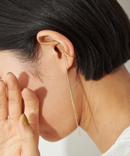 CITEN（シテン）の「＜CITEN＞2連スネークチェーンイヤーカフ（イヤーカフ・レディース・シルバー/ゴールド・FREE）」の2枚目の写真