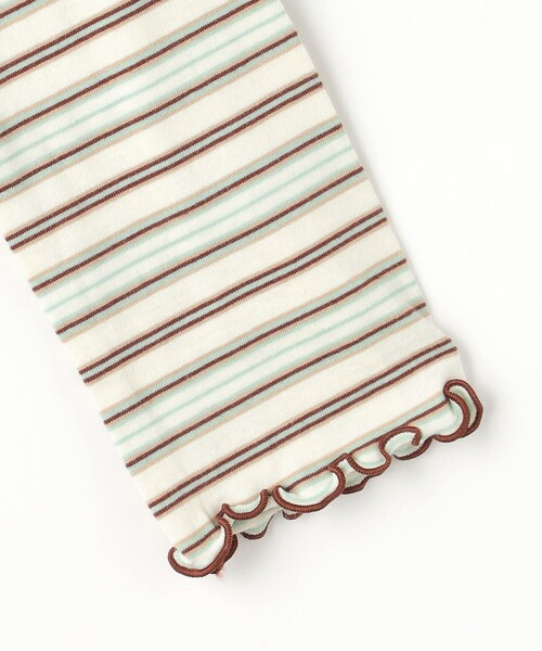 green label relaxing（グリーンレーベルリラクシング）の「マルチボーダー キャミ+プルオーバー セット / キッズ  140cm-160cm（Tシャツ/カットソー・キッズ・ライトブルー/ライラック/オフホワイト・150cm/160cm/140cm）」の6枚目の写真