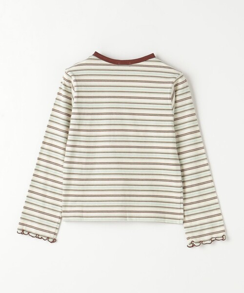 green label relaxing（グリーンレーベルリラクシング）の「マルチボーダー キャミ+プルオーバー セット / キッズ  140cm-160cm（Tシャツ/カットソー・キッズ・ライトブルー/ライラック/オフホワイト・150cm/160cm/140cm）」の8枚目の写真