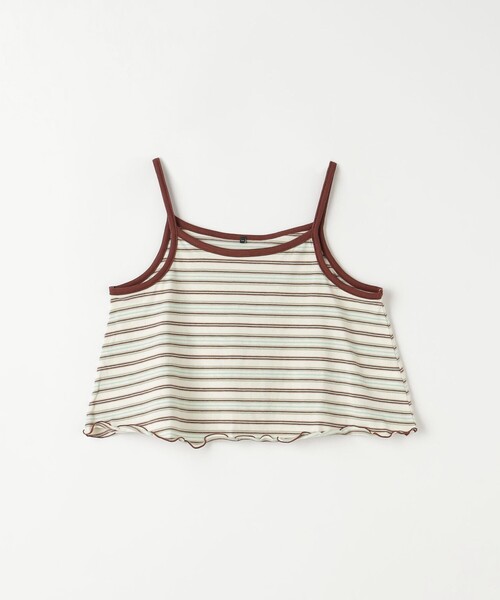 green label relaxing（グリーンレーベルリラクシング）の「マルチボーダー キャミ+プルオーバー セット / キッズ  140cm-160cm（Tシャツ/カットソー・キッズ・ライトブルー/ライラック/オフホワイト・150cm/160cm/140cm）」の9枚目の写真